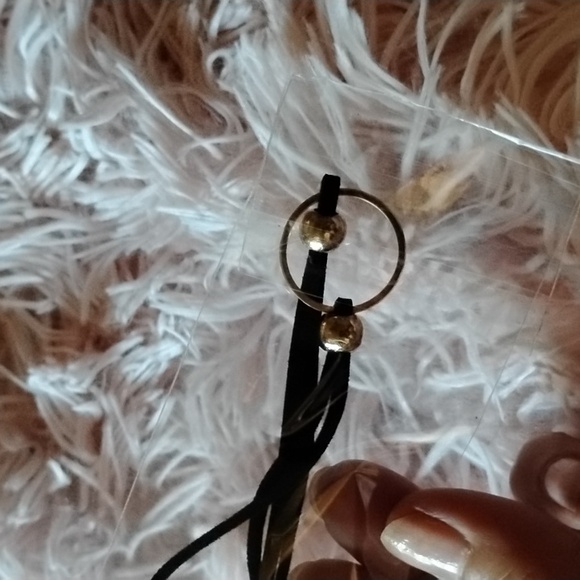 Black lace eye mask, black silk choker and Lace Fingerless Gloves. BLwC3 - Picture 4 of 7